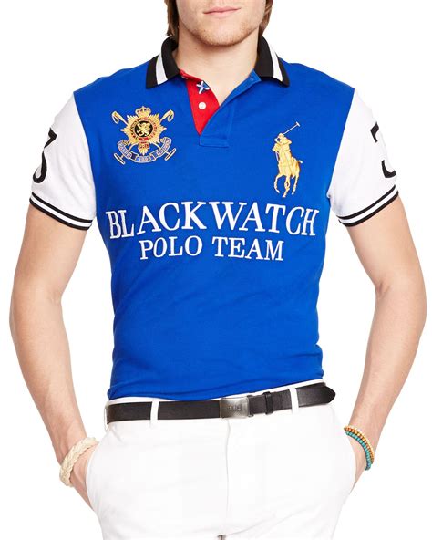 replica black watch polo shirt